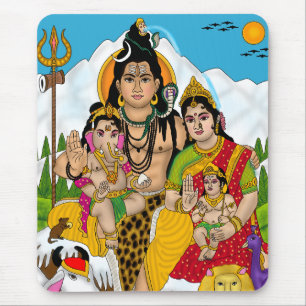 Mouse Pad Família Shiva
