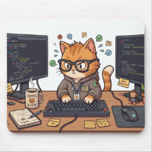 Mouse Pad Gato Real