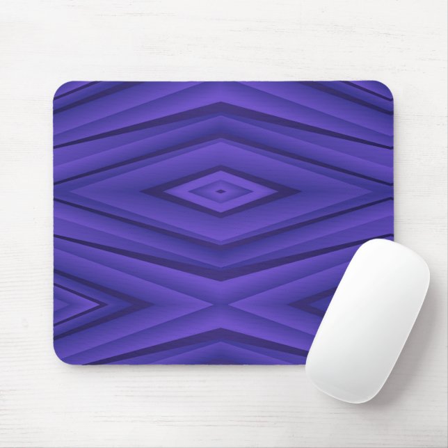Mouse pad geométrico abstrato com um roxo vibrante (Com mouse)