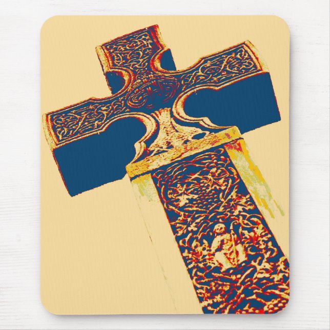 Mouse Pad Grunge Cruz Celta (Frente)
