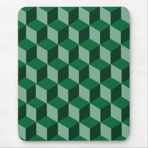 Mouse pad - ilusão de blocos de construção 3D