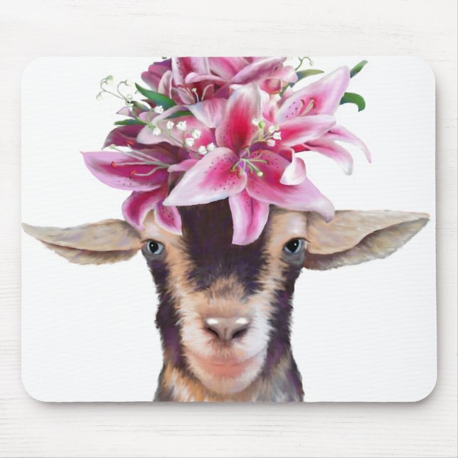 Mouse Pad Lily, o Goat (Frente)