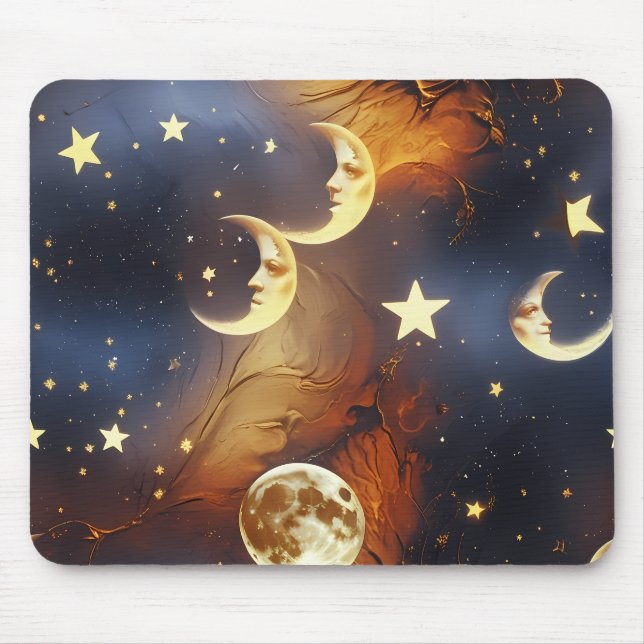 Mouse Pad – Luxo Sonho Fogo Laranja Celestial M (Frente)