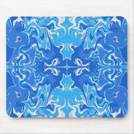 Mouse Pad Mármore Azul Desenhado à Mão