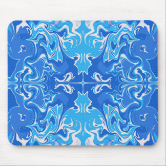 Mouse Pad Mármore Azul Desenhado à Mão