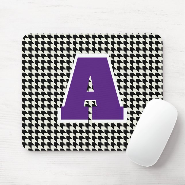 Mouse pad monograma xadrez (Com mouse)