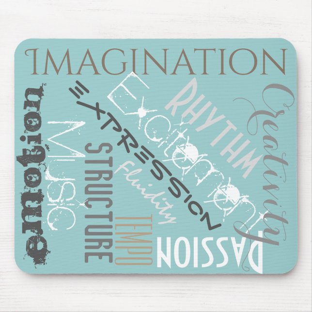 Mouse Pad Motivacional Inspiração Musical (Frente)