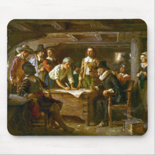 Mouse Pad O Pacto Mayflower 1620 Jean Ferris