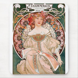 Mouse pad of "Alphonse Mucha",No.02
