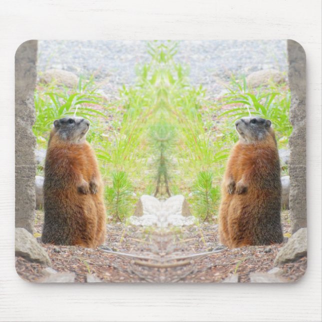 Mouse Pad Ouro Marmets Yellowstone (Frente)