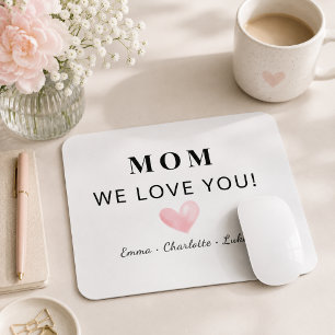 Mouse Pad Personalizado da Mamãe da Moda Nós Amamo