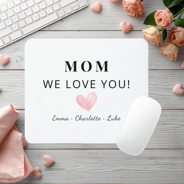 Mouse Pad Personalizado da Mamãe da Moda Nós Amamo (Criador carregado)