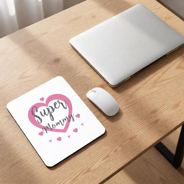 Mouse Pad Personalizado Super Mamãe Melhor Present (Criador carregado)