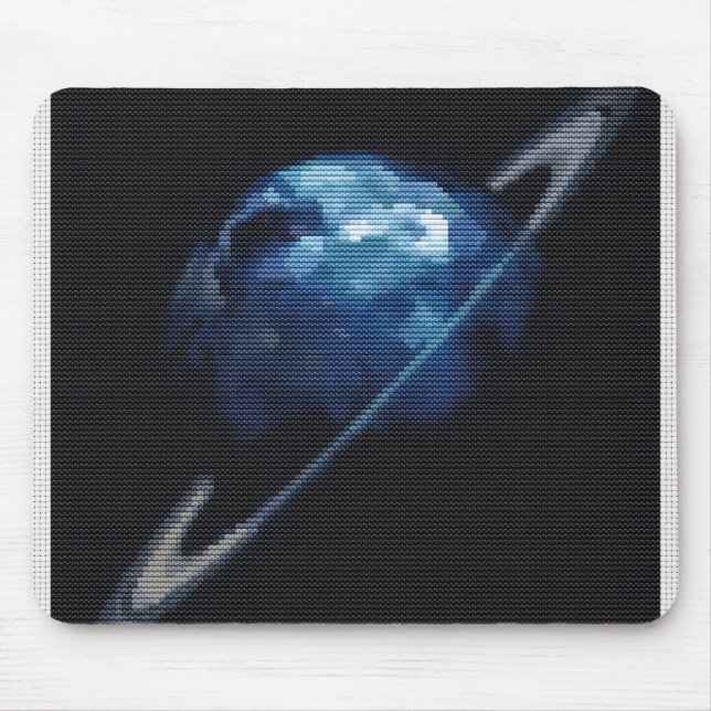 Mouse Pad Planeta Anelado Cósmico (Frente)