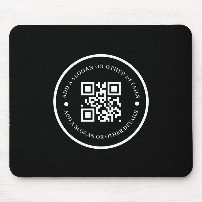 Mouse pad promocional da Empresa de Código QR Pret (Frente)