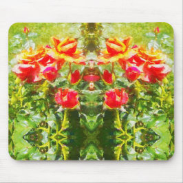 Mouse Pad - Rosas laranja