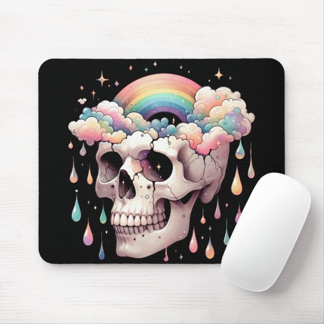 Mouse Pad Sonhos Arco-íris (Com mouse)