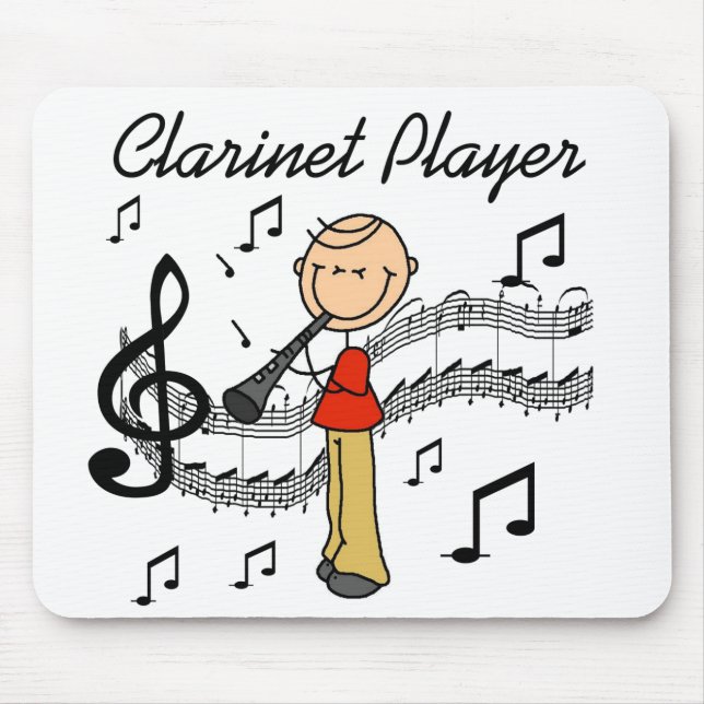 Mouse Pad Tocador de Clarinete (Frente)