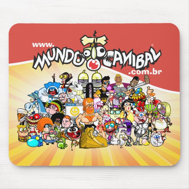 Mouse Pad Turma Mundo Canibal (Frente)