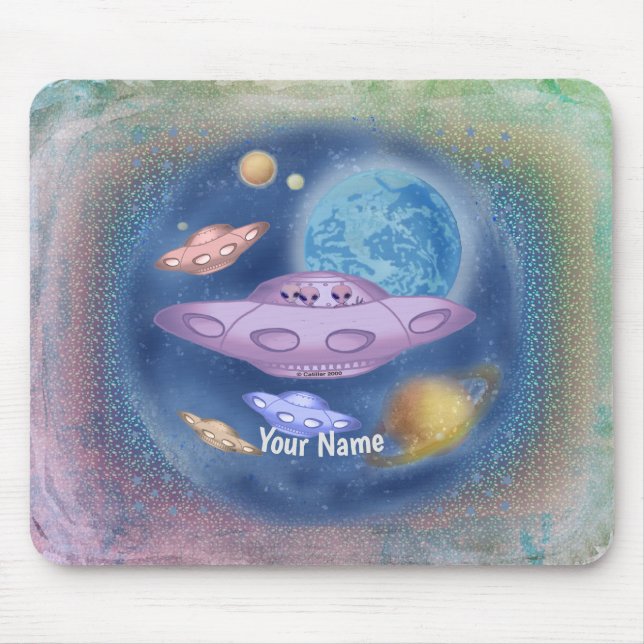 Mouse Pad Viagem Espacial (Frente)
