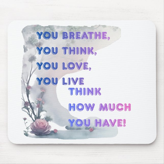 Mouse pad with an inscription (Frente)