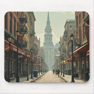 Mouse pads (cena do centro da cidade inspirada em 