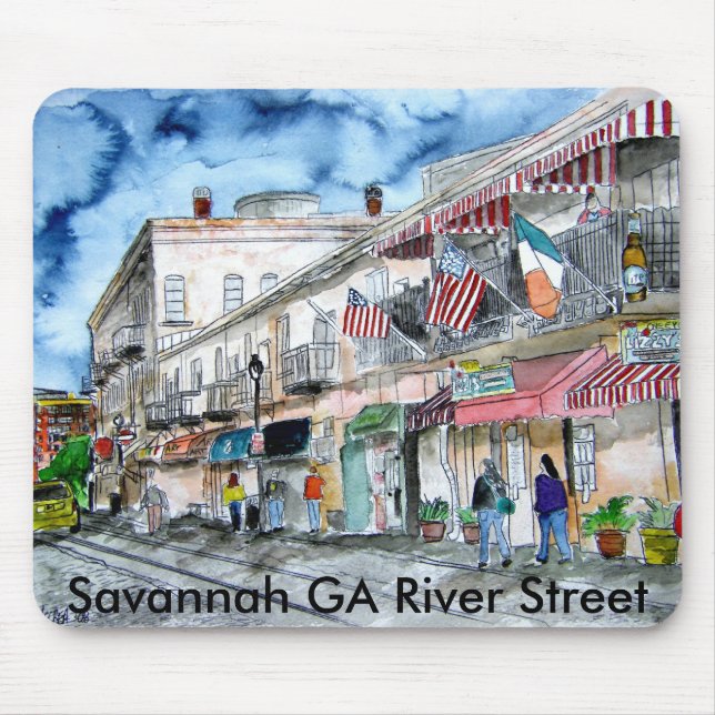 mouse pads da rua do rio do savana GA Geórgia (Frente)