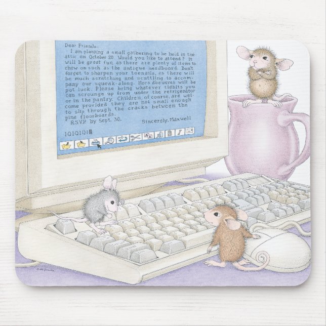 Mouse pads de Designs® do Casa-Rato (Frente)