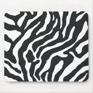 Mouse pads de Reto do impressão da zebra da listr