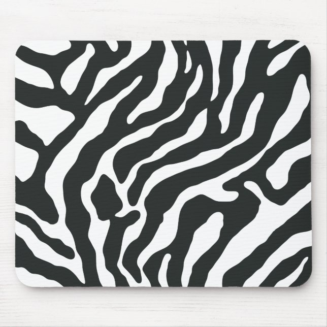 Mouse pads de Reto do impressão da zebra da listra (Frente)