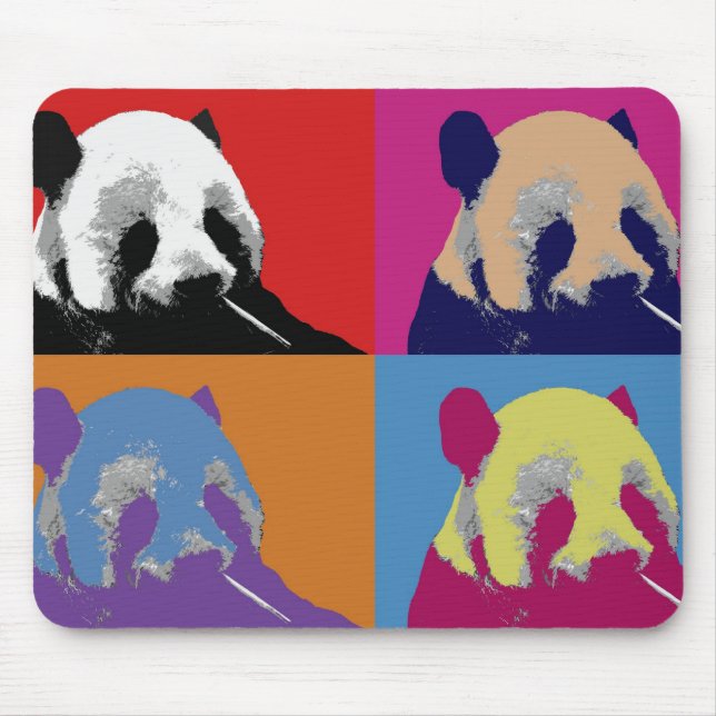 Mouse pads do pop art da panda (Frente)