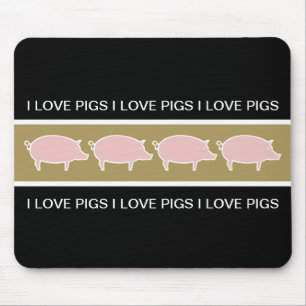 Mouse pads do tema do porco