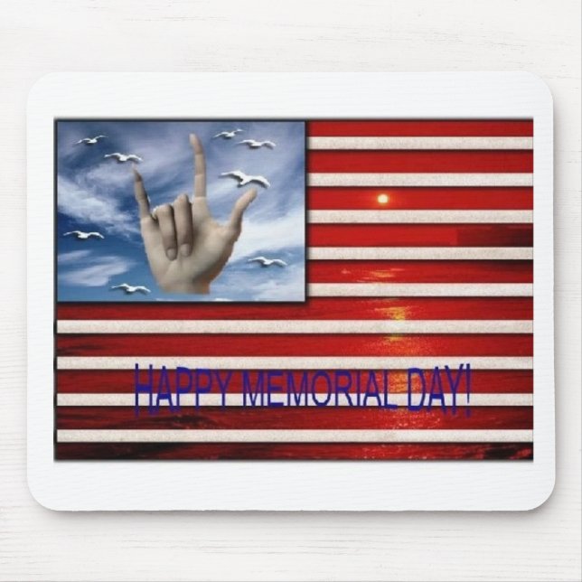 Mouse pads feliz do Memorial Day (Frente)
