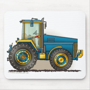 Mouse pads grande azul do trator
