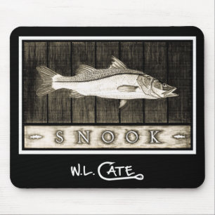 Mouse pads preta & branca do vintage de Snook