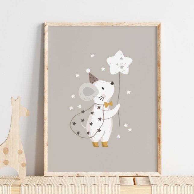 Mouse Star Baby Magic Name Poster | Impressão de p (Criador carregado)