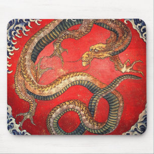 Mousepad 北 斎 龍, 北 斎 Hokusai Dragon, Hokusai, Ukiy