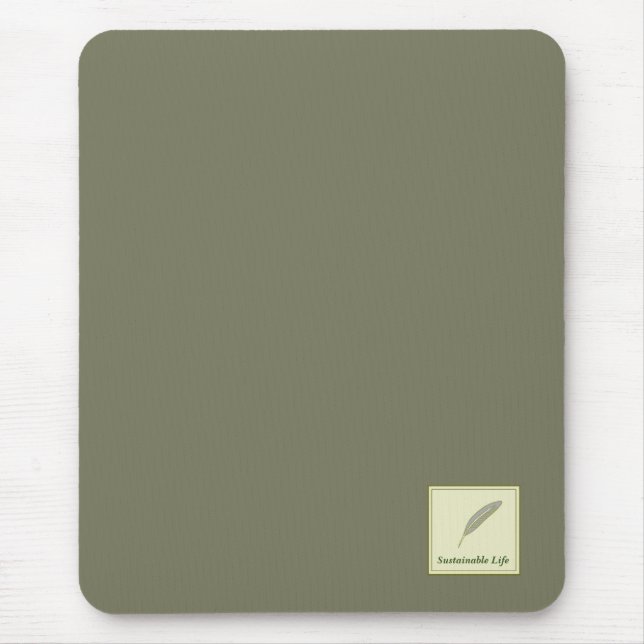 Mousepad 文字　カスタム　Sustainable　Life　グリーン　 (Frente)