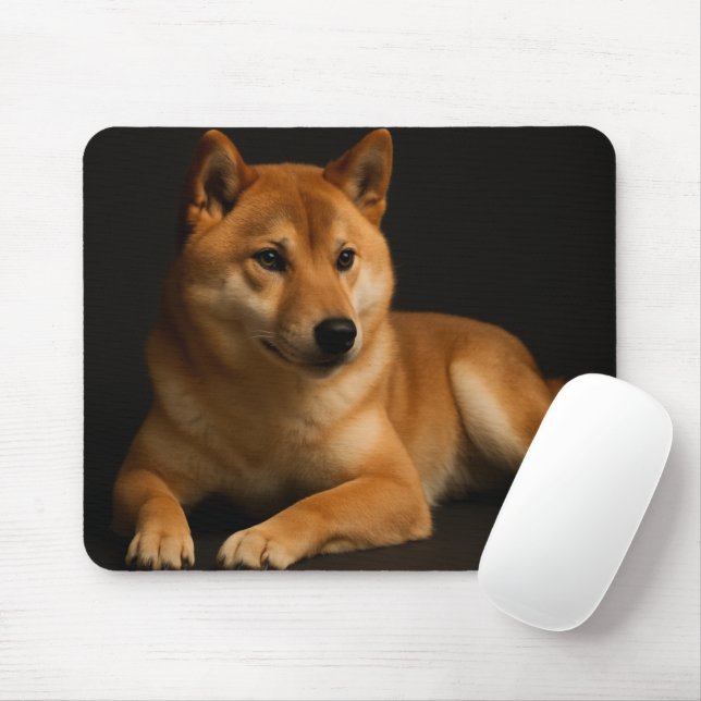 Mousepad 柴犬ポートレート – Shiba Inu Art (Com mouse)