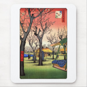Mousepad 梅の庭園, jardim da ameixa, Hiroshige Ukiyoe d