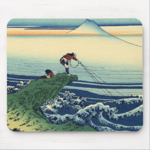 Mousepad 甲州石班沢, opinião Monte Fuji do 北斎 de