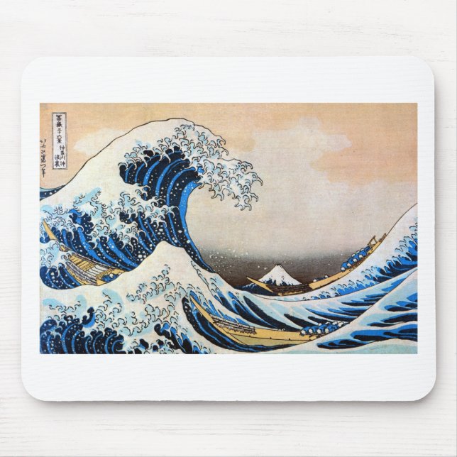 Mousepad 神奈川沖浪裏, grande onda do 北斎, Hokusai (Frente)