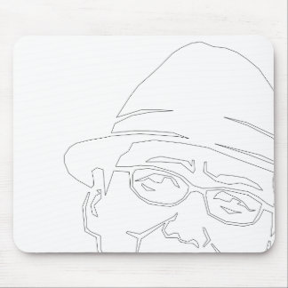 MOUSEPAD 顔 黒 ラ イ ン