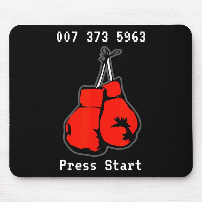 Mousepad 007 373 5963 The Dream Fight Video Game Code Boxin (Frente)