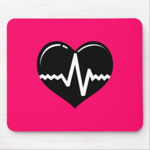 MOUSEPAD 030719 GRÁFICO DO SÍMBOLO DO CORAÇÃO MÉDICO