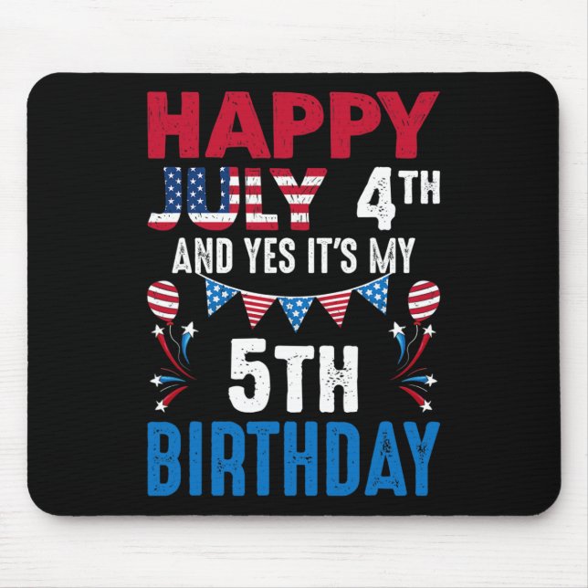 Mousepad 04 de julho e sim é o meu aniversário 5 (Frente)