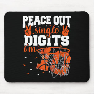 Mousepad 10º Aniversário Boys Basball Peace Out Solteiro Di