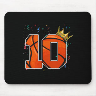 Mousepad 10º Aniversário de Basquete Grande Número 10 Anos