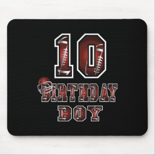 Mousepad 10º Aniversário, Garoto De 10 Anos De Futebol Os E