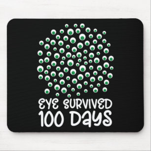 Mousepad 100º Dia De Colégio Monstro Googly Eye Sobreviveu